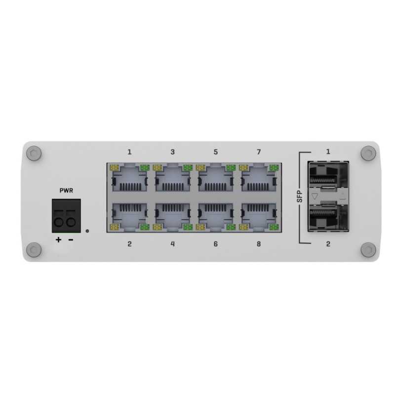 Teltonika TSW210 Anahtarı, 8x RJ45 1000Mb/s, 2x SFP - Görsel 3