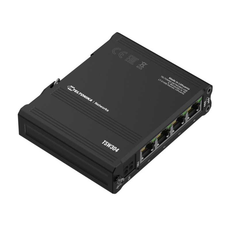 Teltonika TSW304 | Switch | 4x RJ45 1000Mb/s, DIN - Obrázek 2