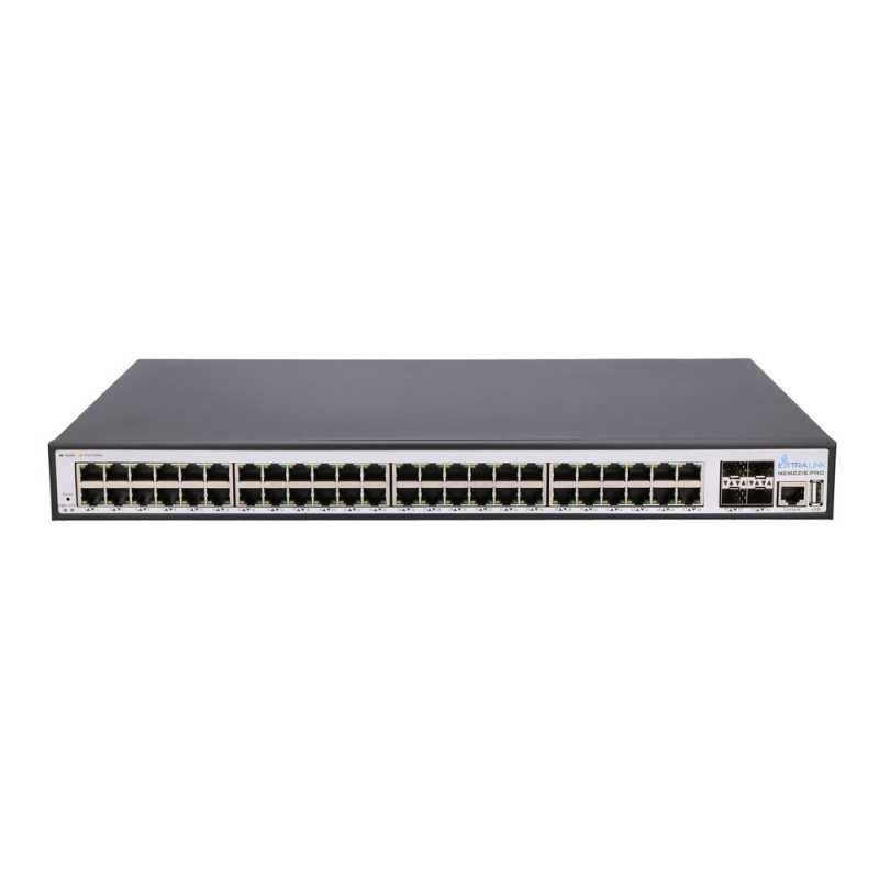 Extralink Nemezis Pro | Interruptor PoE | 48x RJ45 1000Mb/s PoE, 4x SFP+, 500W, L3 - Imagem 2