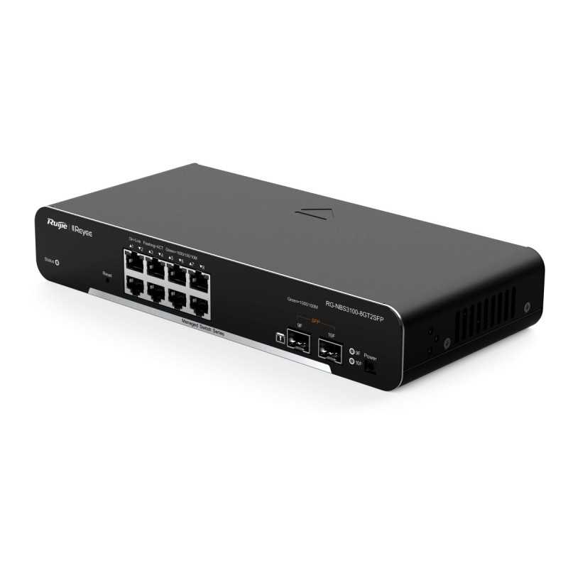 Switch Ruijie Reyee RG-NBS3100-8GT2SFP, 10x RJ45 1000Mb/s, 8x GE, 2x SFP, Gestione Cloud, Livello 2 - Immagine 4