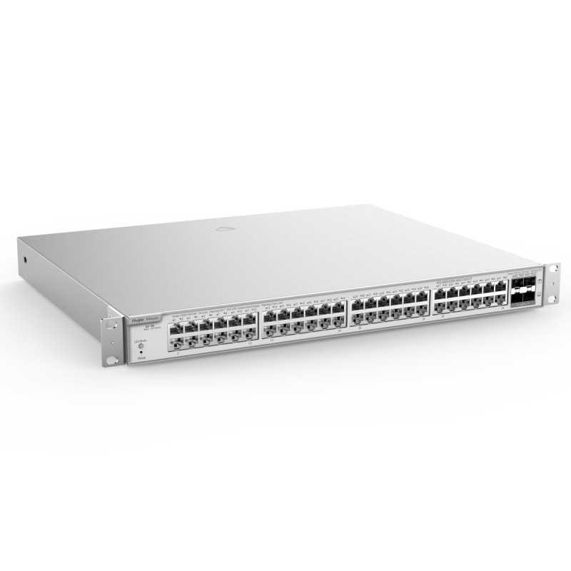 Switch Ruijie Reyee RG-NBS3200-48GT4XS-P, 48x RJ45 1000Mb/s, 4x 10G Uplink, 48x PoE+, 4x SFP+, 370W, Gestione Cloud, Layer 2 - Immagine 4