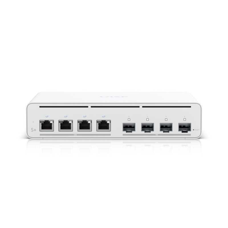 Ubiquiti UISP-S-Plus EU | Switch | 4x 2.5 GbE RJ45 Passive PoE, 4x SFP+, 160 W, Power TransPort - Obrázek 3