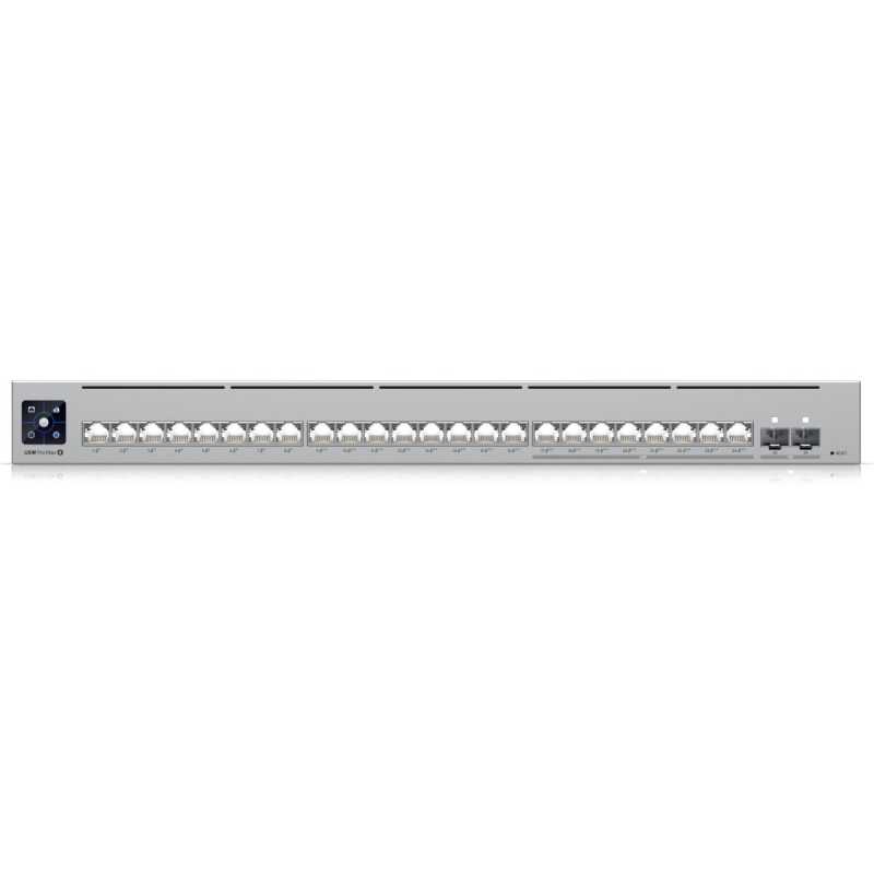 Switch Ubiquiti USW-Pro-Max-24-PoE, Etherlighting, 8x RJ45 2.5Gbps, 16x RJ45 1000Mbps, 2x SFP+, L3, 400W PoE - Immagine 3