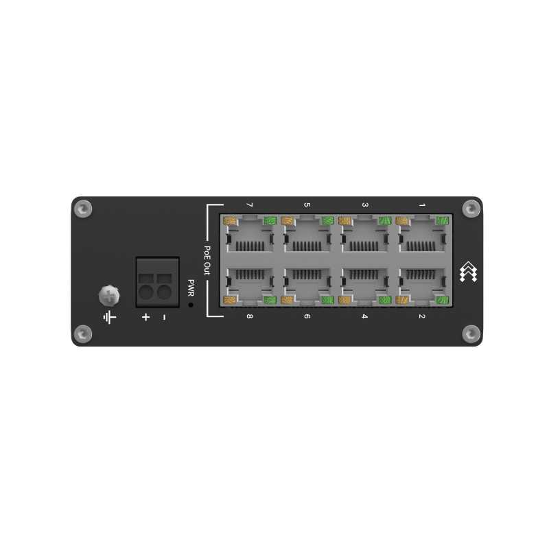 Коммутатор Teltonika TSW040, 8x RJ45 100Mb/s PoE, 240W, IP30 - Изображение 6