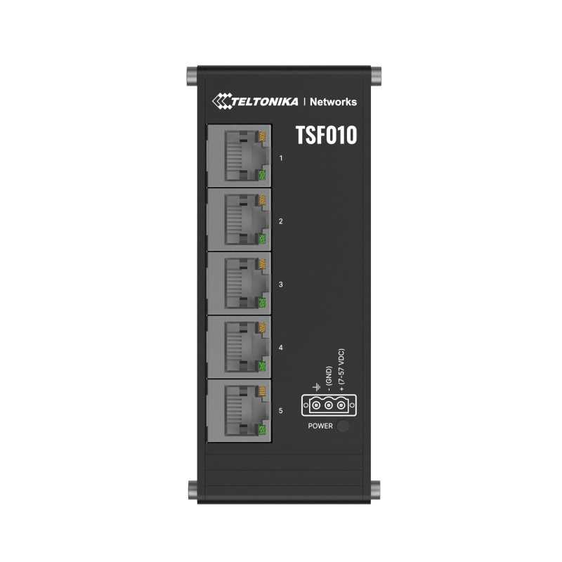 Teltonika TSF010 | Interruttore | 5x RJ45 100Mb/s, IP30 - Immagine 5