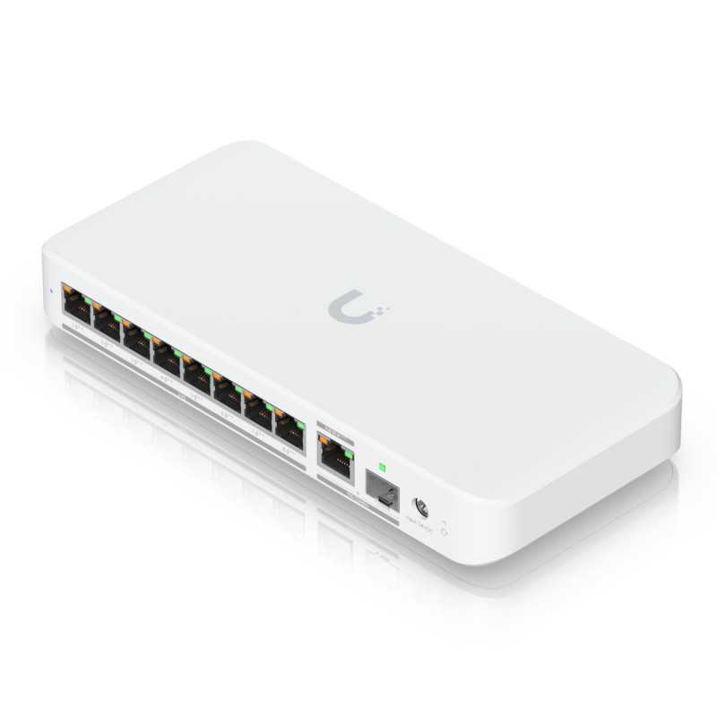 Ubiquiti Switch USW-Flex-2.5G-8-PoE, 8x 2.5GbE RJ45, 1x 10GbE SFP+, 196W - Görsel 3