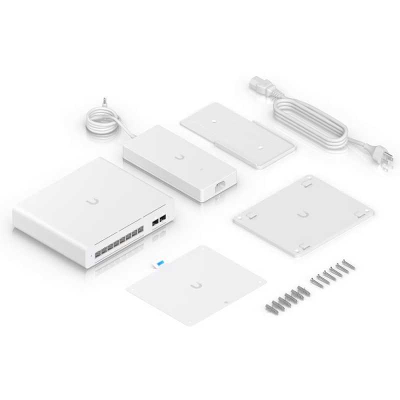 Ubiquiti USW-Pro-XG-8-PoE | Comutador | Etherlighting, 8x RJ45 10GbE PoE, 2x SFP+, 155W, Layer 3 - Imagem 6