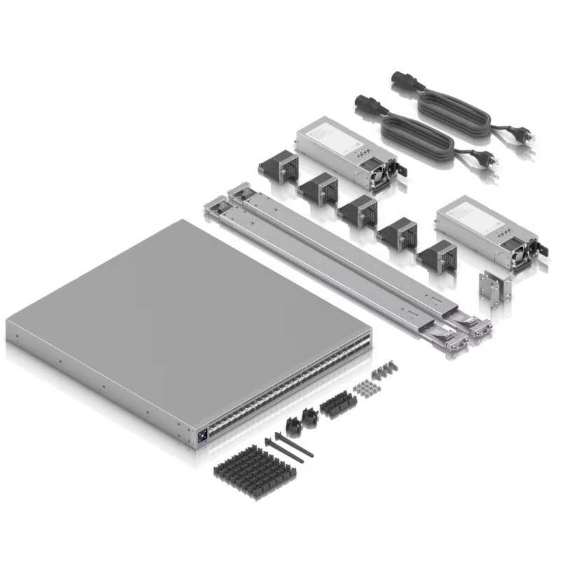 UBIQUITI ECS-AGGREGATION ENTERPRISE CAMPUS AGGREGATION 1.8 TBPS HIGH-DENSITY 100G/25G LAYER 3 ETHERLIGHTING AGGREGATION SWITCH - Imagem 6