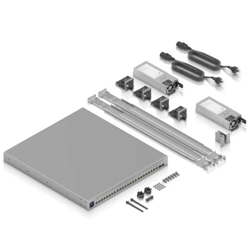 UBIQUITI ECS-24-POE (1050W) ENTERPRISE-GRADE 24-PORT, LAYER 3 ETHERLIGHTING POE+++ SWITCH, 10 GBE RJ45, 25G SFP28 - Imagem 6