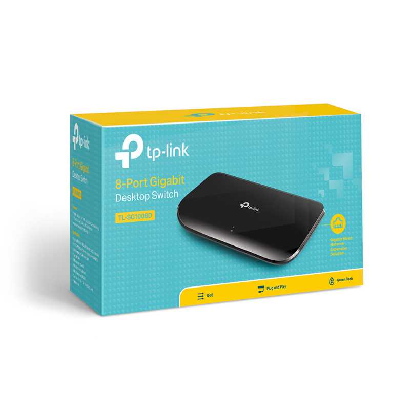Коммутатор TP-Link TL-SG1008D, 8x RJ45 1000Mb/s, Настольный - Изображение 4