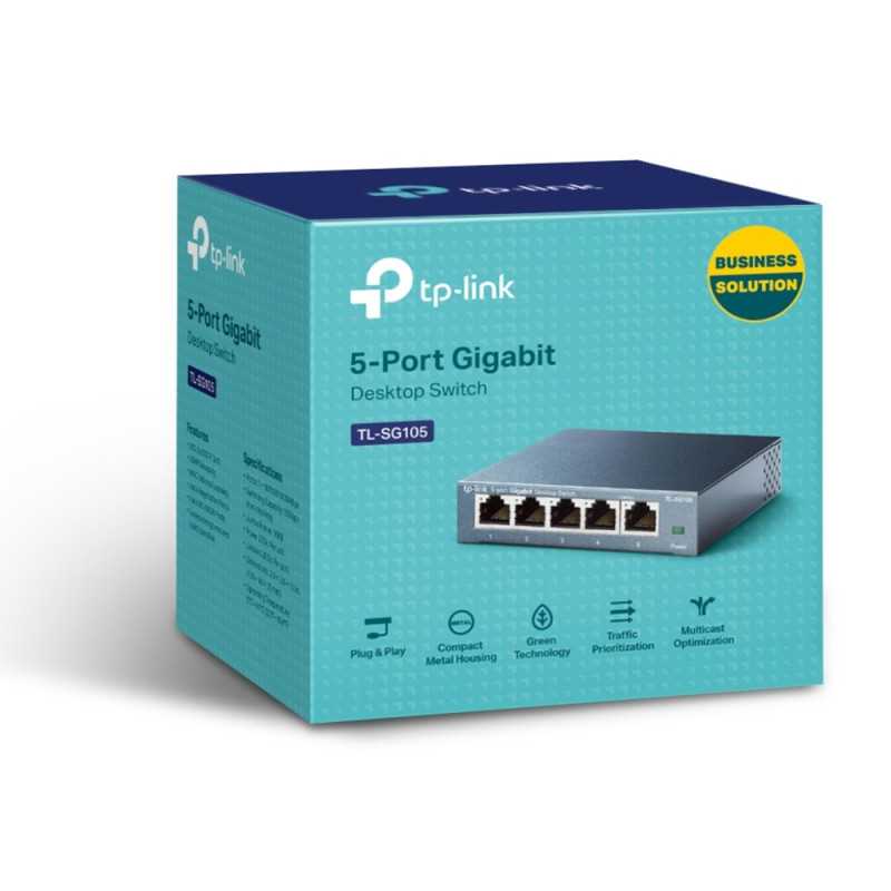 TP-Link TL-SG105 | Switch | 5x RJ45 1000Mb/s, Desktop, Unmanaged - Image 3