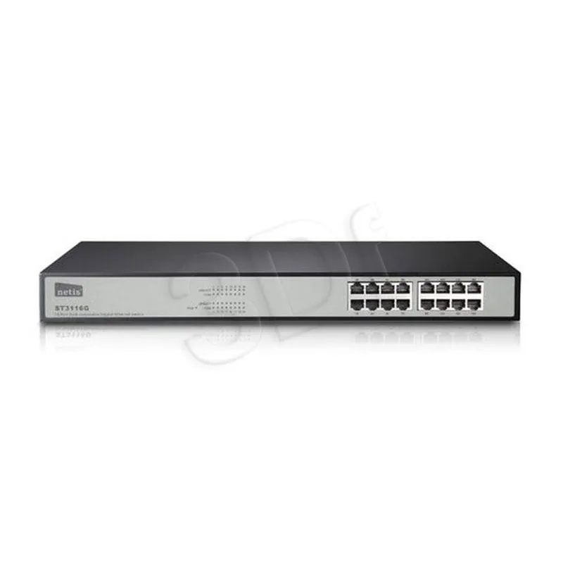 NETIS SWITCH RACK 19" 16-PORT 1GB ST3116G