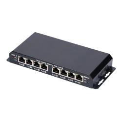 Extralink 8-7 PoE | PoE Switch | 7x 100Mb/s PoE, 1x Uplink RJ45, Power Supply 24V 2.5A - Immagine 3