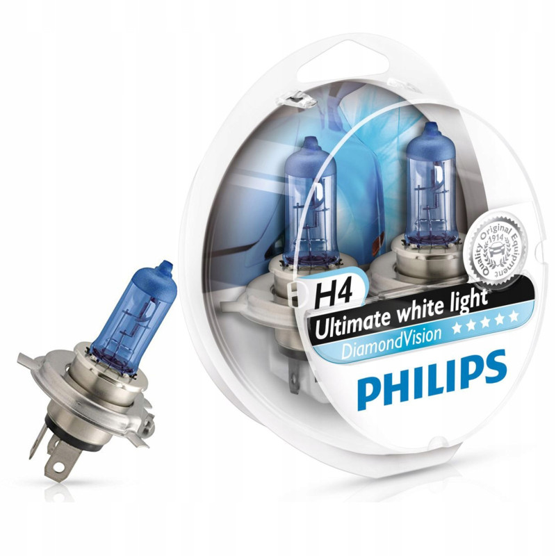 Philips H4 DiamondVision 2-pack | Żarówka halogenowa | 12V, 60/55W - Zdjęcie 4