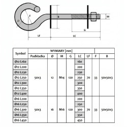 Extralink | Hook | for hanging brackets 12/250mm - Image 7