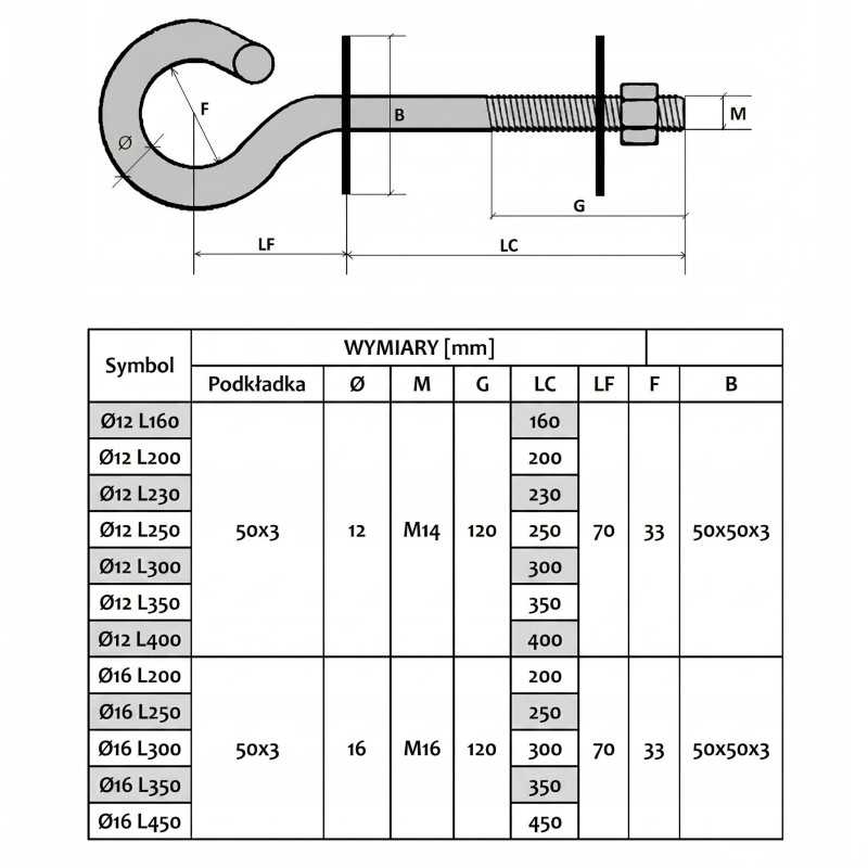 Extralink | Hook | for hanging brackets 12/250mm - Image 7