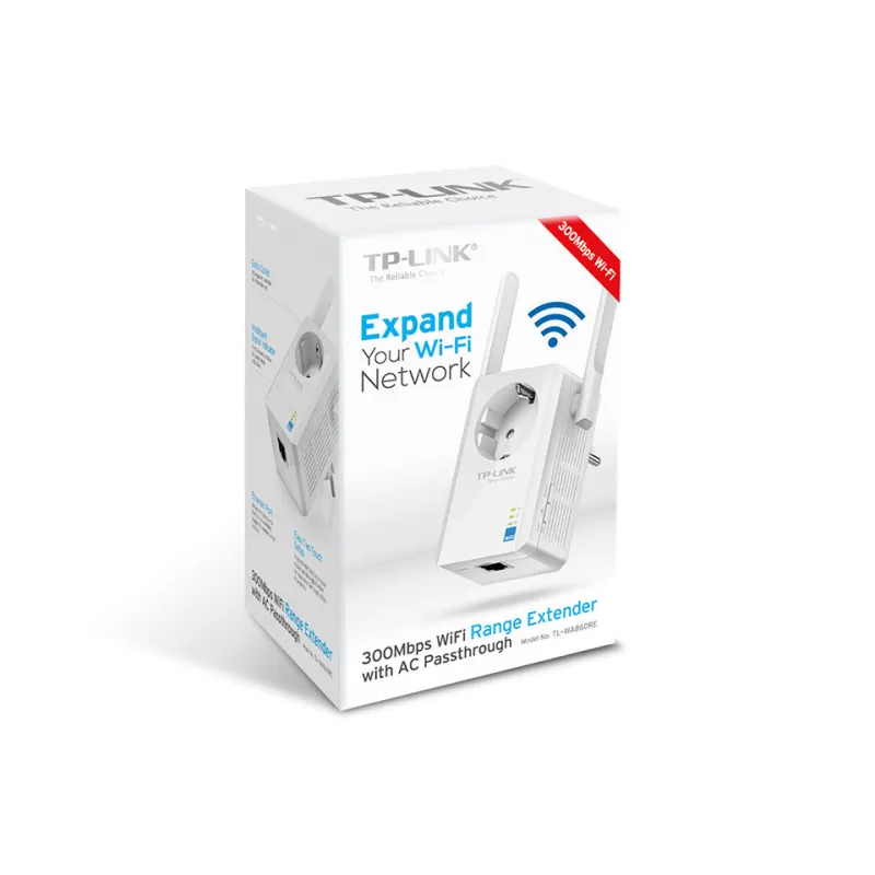TP-Link TL-WA860RE | WiFi Range extender | N300, 1x RJ45 100Mb/s, with wall plug - Image 4