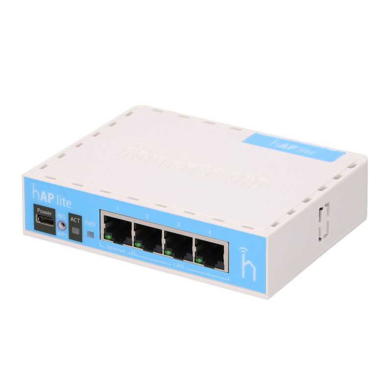 MikroTik hAP lite | Router WiFi | RB941-2nD, 2,4GHz, 4x RJ45 100Mb/s - Zdjęcie 4