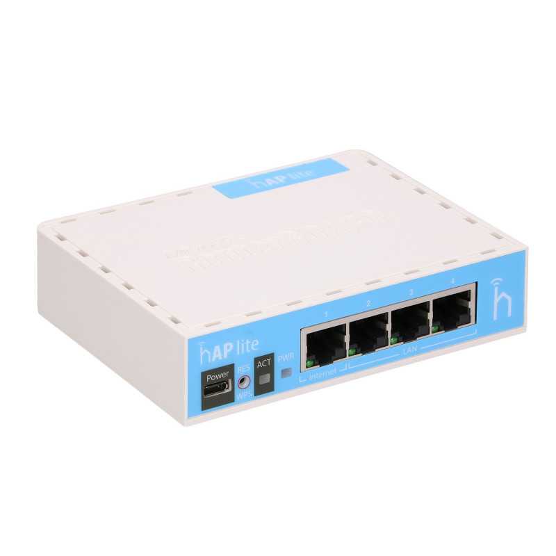 MikroTik hAP lite | Router WiFi | RB941-2nD, 2,4GHz, 4x RJ45 100Mb/s - Zdjęcie 5