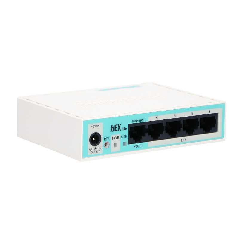 MikroTik hEX lite | Router | RB750r2, 5x RJ45 100Mb/s - Obrázek 5