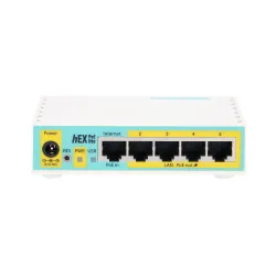 MikroTik hEX PoE lite | Router | RB750UPr2, 5x RJ45...