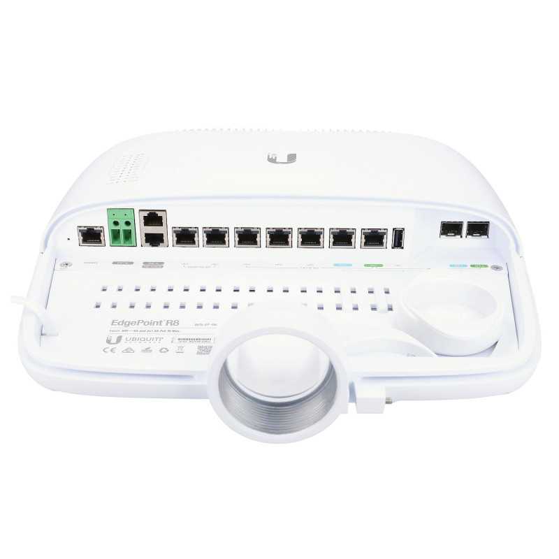 Ubiquiti EP-R8 Router, EdgeMAX EdgePoint, 6x RJ45 1000Mb/s PoE, 2x RJ45/SFP Combo - Görsel 2