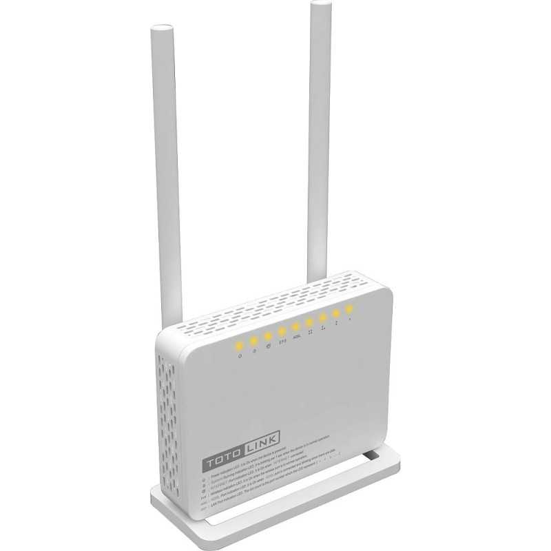 Router WiFi Totolink ND300 V2, 300Mb/s, 2.4GHz, 3x RJ45 100Mb/s, 1x RJ11, ADSL2/2+, 2x 5dBi - Imagem 4