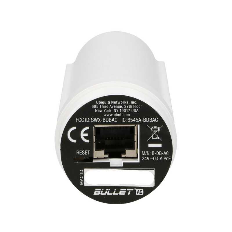 Ubiquiti B-DB-AC | CPE | Bullet AC, 2,4GHz, 5GHz, 1x RJ45 1000Mb/s - Imagen 5