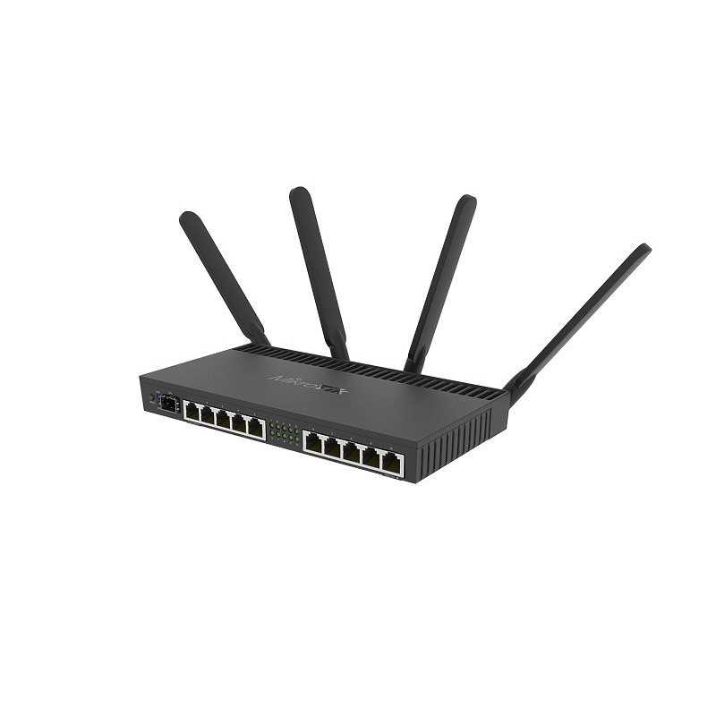 Mikrotik RB4011iGS+5HacQ2HnD-IN WiFi Router, Çift Bant 1733Mb/s, 10x RJ45 1000Mb/s, 1x SFP+ - Görsel 2