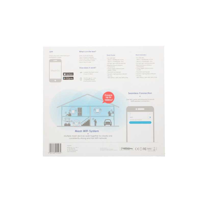 Extralink Dynamite | Sistema mesh 3in1 | AC2100, MU-MIMO, Sistema mesh domestico WiFi - Imagem 8