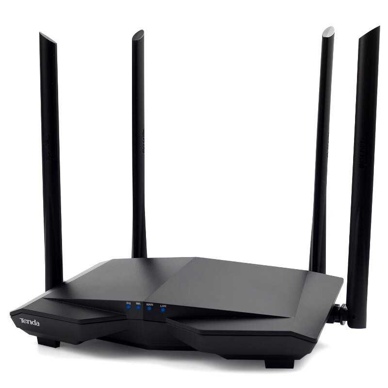 Маршрутизатор WiFi Tenda AC6, AC1200 Dual Band, 3x RJ45 100Мбит/с