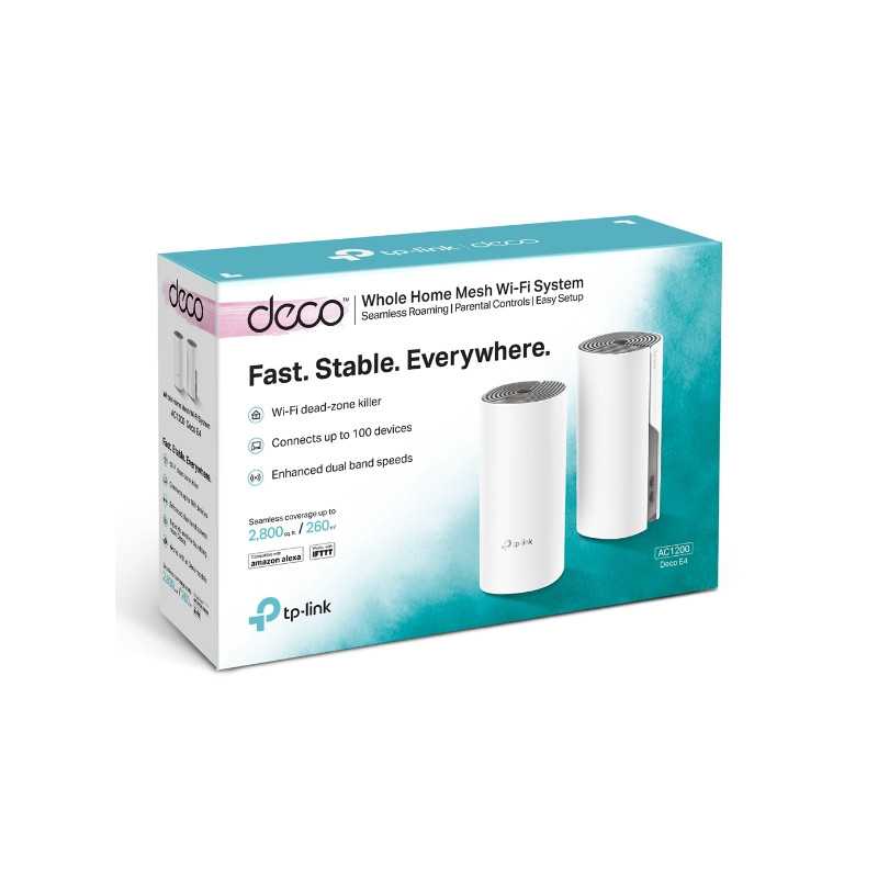 TP-Link Deco E4 2-Pack | Router Wi-Fi | AC1200, Dual Band, Mesh, 4x RJ45 100Mb/s - Immagine 3