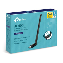 TP-Link Archer T2U Plus | WiFi USB Adaptador | AC600, Dual Band, 5dBi - Imagem 3