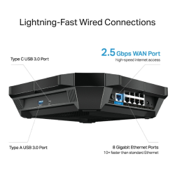 TP-link Archer AX6000 | Router WiFi | 8x RJ45 1000Mb/s, 1x 2.5G RJ45 WAN, 2x USB - Obrázek 2