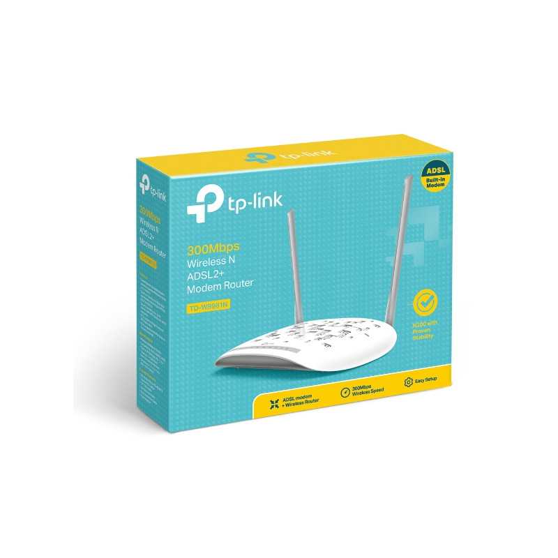 TP-Link TD-W8961N | WiFi Router | N300, ADSL2+, 4x RJ45 100Mb/s, 1x RJ11 - Image 3