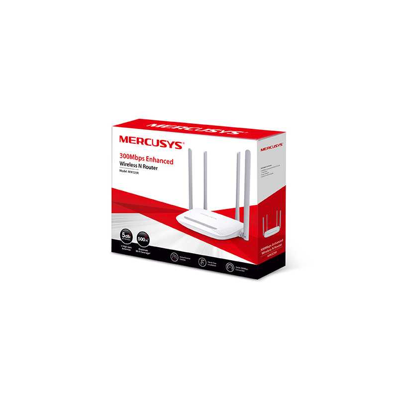 Mercusys MW325R | WiFi-Router | 2,4GHz, 5x RJ45 100Mb/s - Bild 3