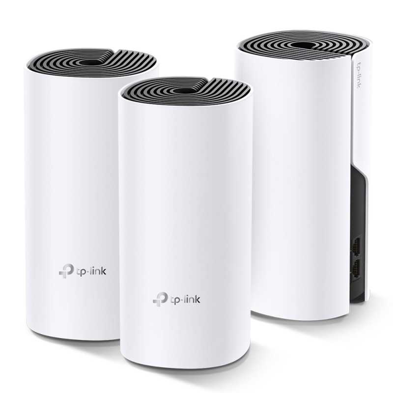TP-Link Deco M4 WiFi Router 3'lü Paket, MU-MIMO, AC1200, Dual Band, Mesh, 4x RJ45 1000Mb/s - Görsel 2