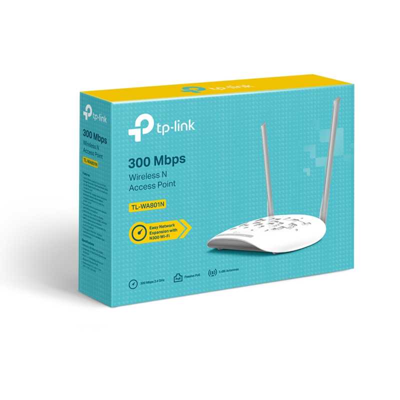 TP-Link TL-WA801N | Ponto de acesso | N300, 1x RJ45 100Mb/s, PoE passivo - Imagem 3