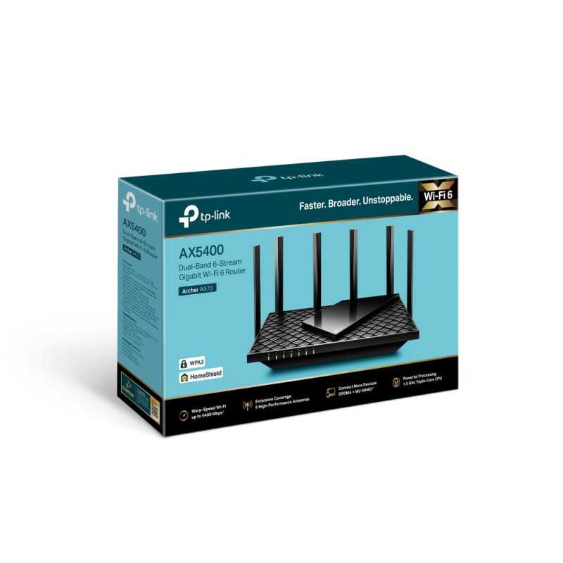 TP-Link Archer AX73 | WLAN-Router | WiFi6, AX5400, Dualband, 5x RJ45 1000Mb/s - Bild 4