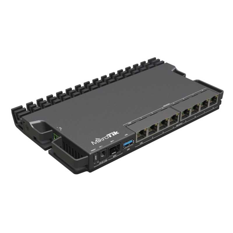 Маршрутизатор MikroTik RB5009UPr+S+IN, 7x RJ45 1000Mb/s PoE, 1x RJ45 2.5Gb/s PoE, 1x SFP+, 1x USB 3.0 - Изображение 2