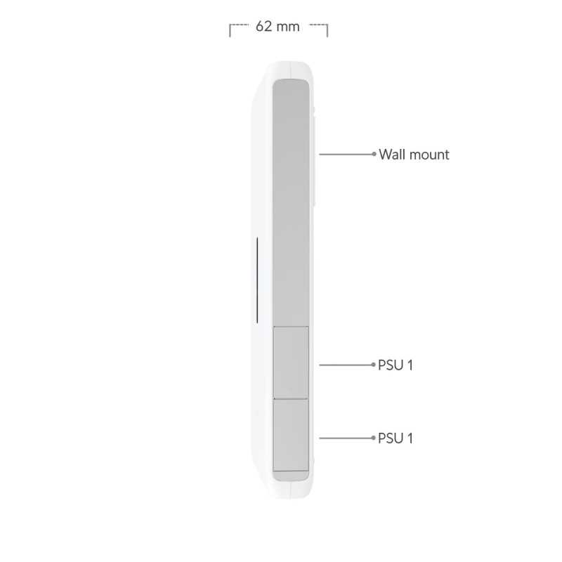 Ubiquiti UDW Dream Wall Konsolu, Wi-Fi 6, 10G SFP+, 1G RJ45 PoE++, 2.5G RJ45 WAN, Dokunmatik Ekran - Görsel 5