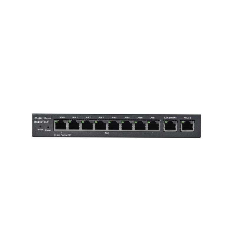 Ruijie Reyee RG-EG210G-P | Router | 10x RJ45 1000Mb/s, 8x PoE+, 70W, 100 users, cloud management - Image 2