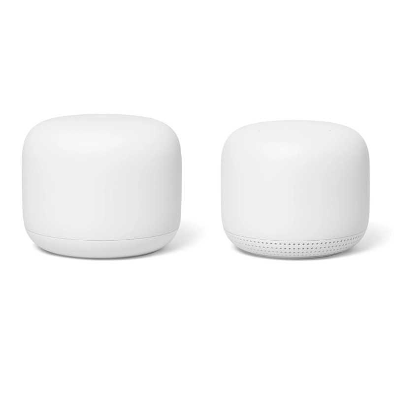 Google Nest Wi-Fi Router + Point | System Mesh Wi-Fi | 2x 1000Mb/s, 5GHz, WPA3, Asystent Google - Zdjęcie 2
