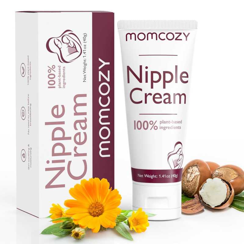 Momcozy NM001 | 100% naturalny krem do sutków | wegański, nie zawiera lanoliny, 40 g
