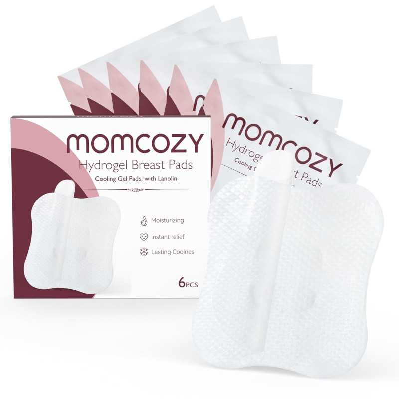 MOMCOZY BF009 SOOTHING GEL PADS FOR BREASTFEEDING 6 PCS