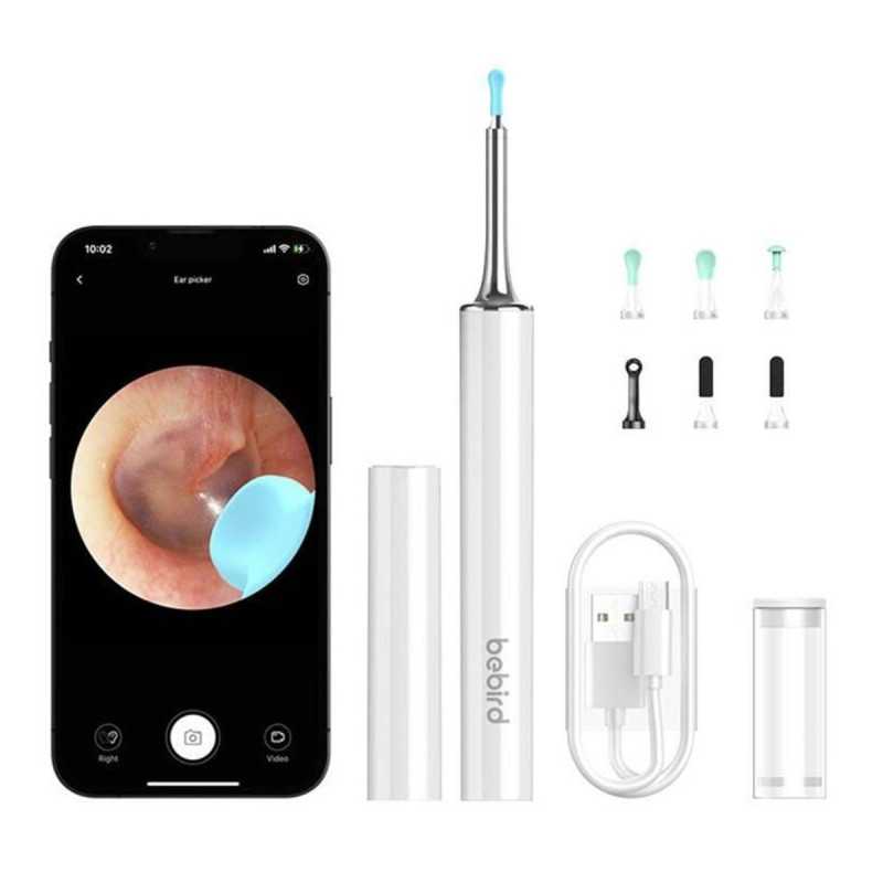 Bebird T15 White Ear Cleaning Otoscope with Camera, 1080p - Image 2