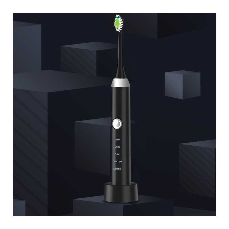 Extralink Sonic Diş Fırçası, Siyah, 5 Mod - Görsel 2