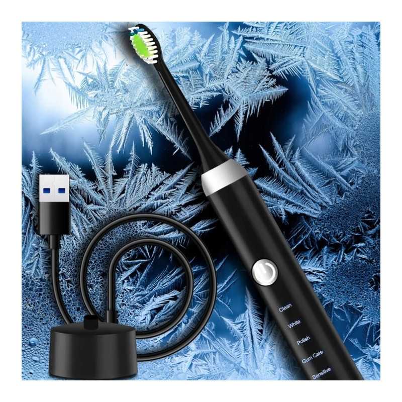 Extralink Sonic Diş Fırçası, Siyah, 5 Mod - Görsel 4