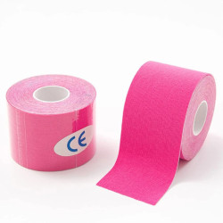 Cinta de Kinesiología Extralink, Tiras Kinesiotaping, Cinta Deportiva, Pro 5mx5cm Rosa - Imagen 3