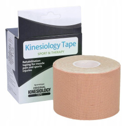 Extralink Kinesiyoloji Bandı, spor tejp pro 5mx5cm bej - Görsel 2